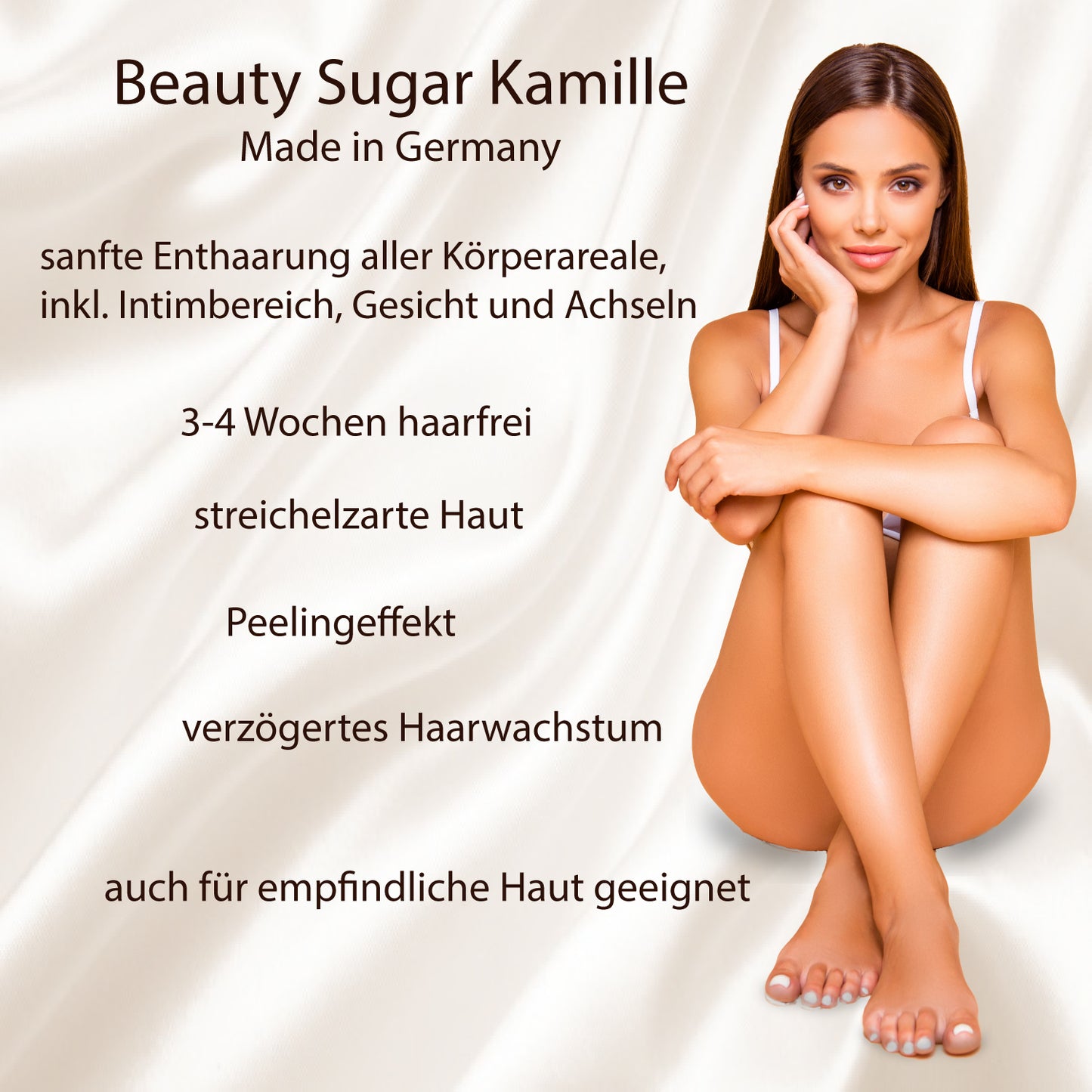 Spare über 20 % - Beauty Sugar "Kamille" - Vorteilspaket - 4 Dosen á 600g (2400g) Zuckerpaste EAN 4260523460316
