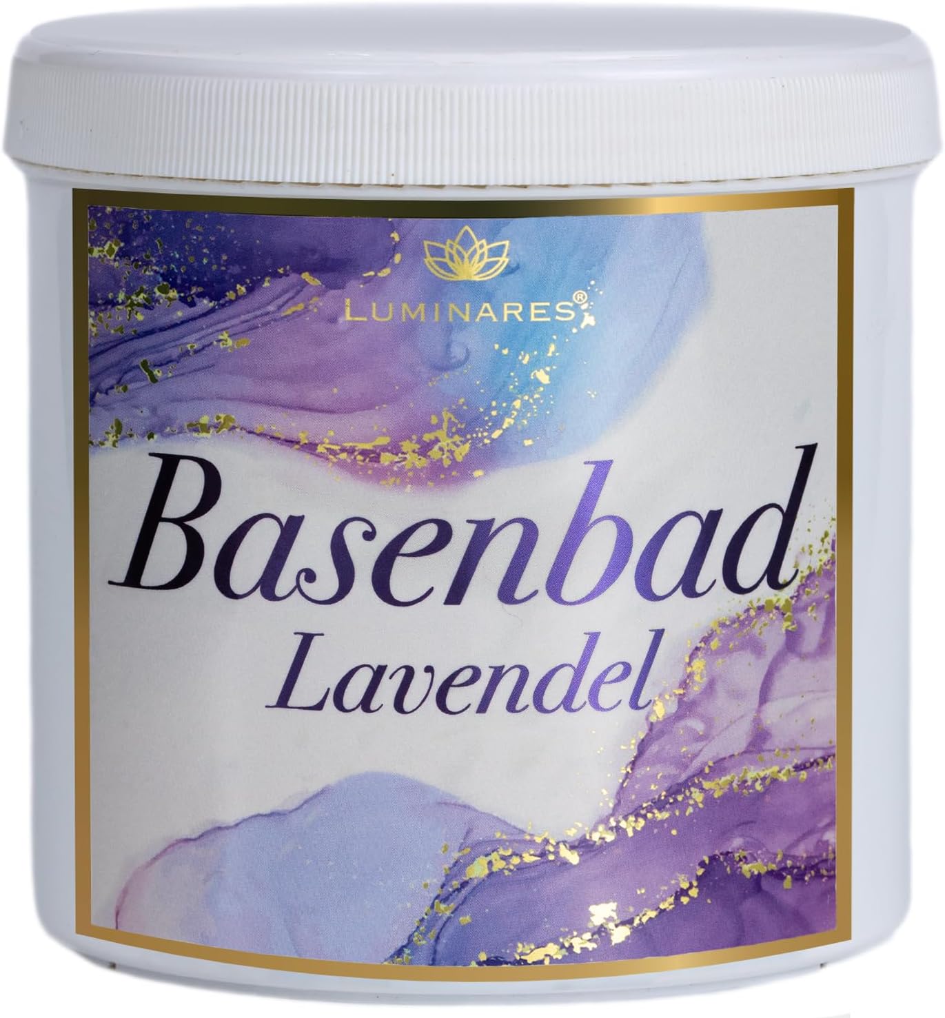 Basenbad Lavendel, basisches Badesalz zur Entgiftung und Entsäuerung, Vollbad, Fußbad, Peeling, 750g Luminares Edelstein Basenbad (Kopie)