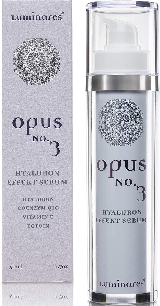 Luminares Opus No.3 Hyaluronsäure Effektserum 5fach Anti-Aging Creme Gel gegen Falten und Augenringe